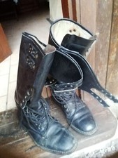 Stivali D'epoca Motociclista Carabinieri Motociclismo Moto D'epoca 