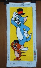 Quadro mezzo punto ricamato a mano Tom e Gerry