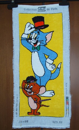 Quadro mezzo punto ricamato - , a