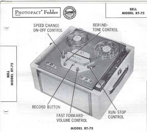 1956 bell bobina - bell, rt-75