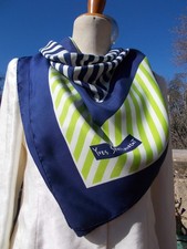 Foulard Yves Saint Laurent vintage seta soie silk scarf Seidentuch