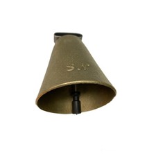 CAMPANA OVALE N.3 OTTONE 34x45mm ANIMALI MUCCHE BOVINI CAMPANACCIO DFL