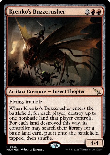 Mtg krenko buzzcrusher non - buzzcrusher,