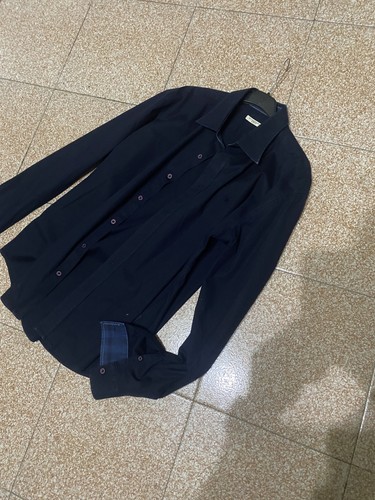 Burberry camicia blu con - burberry,