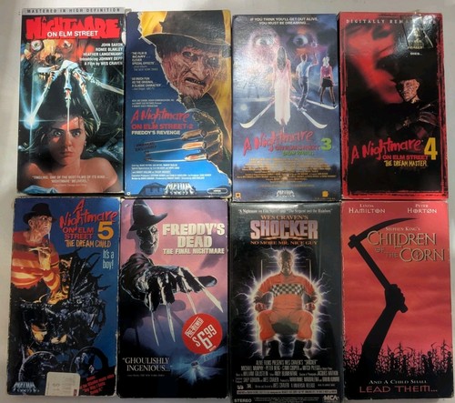 Vhs horror movie lot - vhs, (8)