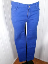 Pantalon coton bleu roi épais