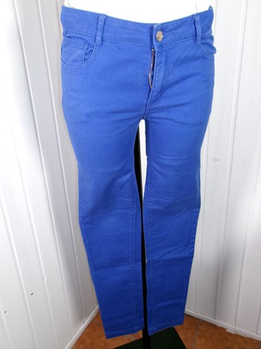 Pantalon coton bleu roi - , épais