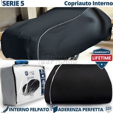 TELO COPRIAUTO Interno Per Bmw Serie 5 Felpato Traspirante Nero Garanzia A VITA
