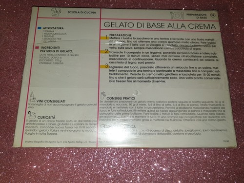 Gelato base alla crema - gelato,