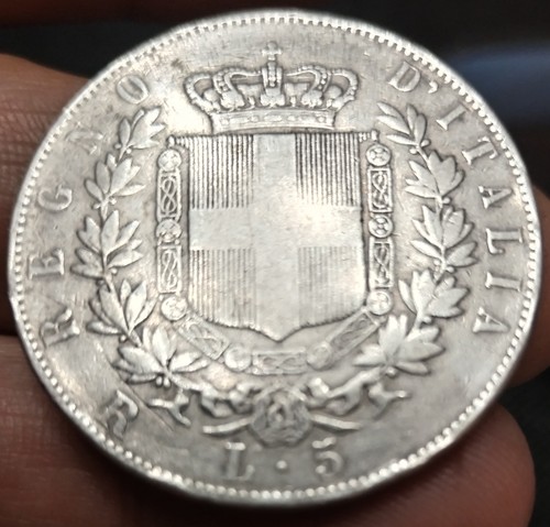 Regno italia moneta lire - regno, 5