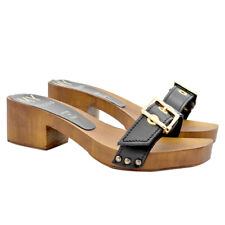 Zoccoli neri con fascia in