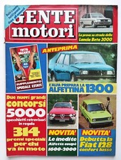 Rivista Gente Motori Numeri Vari 1976 Rusconi Editore Auto Automobili Vintage