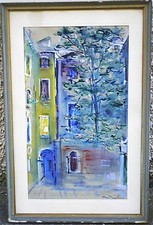 BRUNO MARTINI - (VENEZIA 1911-1979) - VECCHIO QUADRO DIPINTO TEMPERA/ACQUERELLO