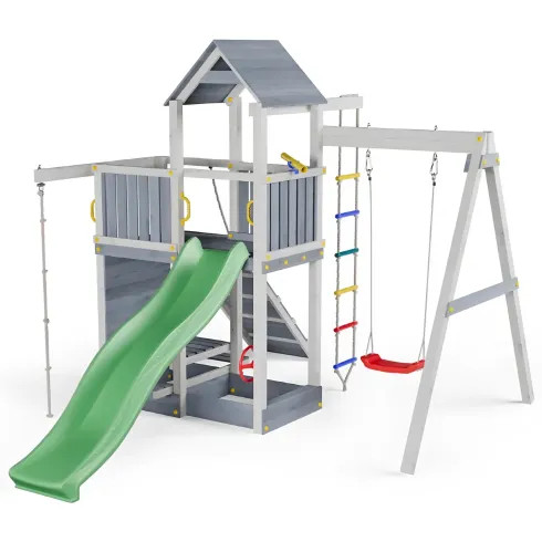 Parco giochi legno torre - parco, in
