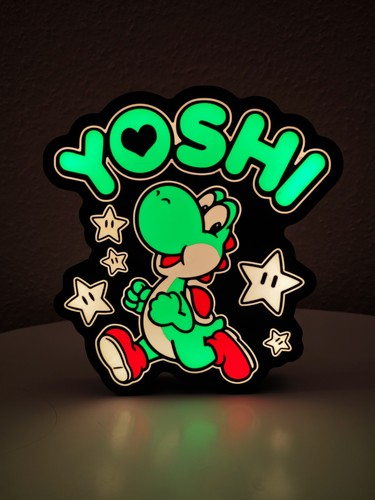 Yoshi lampada led retro - retro, gaming