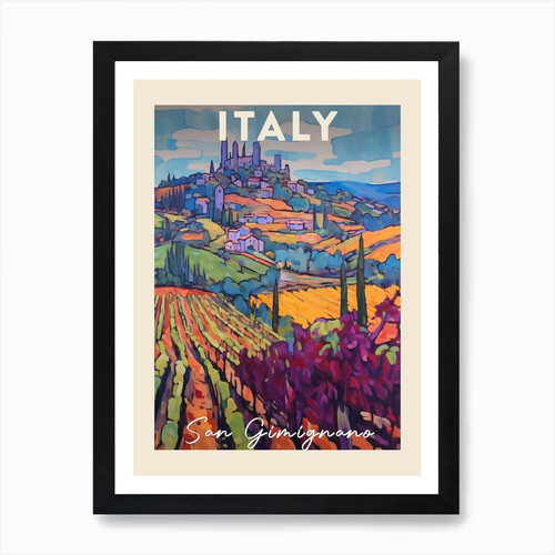 Quadro san gimignano italia - quadro, 2