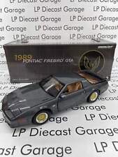 GREENLIGHT 1989 Pontiac Firebird GTA grigio con interni marroni pressofusi 1:18