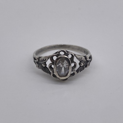 Anello con strass bianchi - , tono