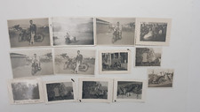 13 FOTOGRAFIE MILITARI CON MOTO E SIDECAR E NON ANNI 30 TIRANA VEDI FOTO