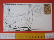 A.11 ITALIA ANNULLO CANCEL 1977 ARONA NOVARA MOSTRA PITTURA PENNELLI SPATOLE