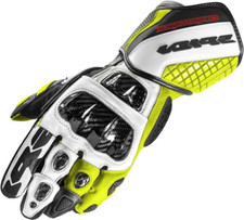 GUANTI PELLE SPIDI CARBO TRACK EVO BLACK/FLUORESCE-NERO/GIALLO FLUO