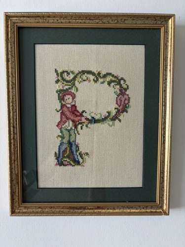Lettera punto croce mano - punto,