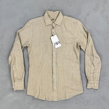 Camicia uomo Zara 100% lino