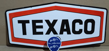 Insegna smaltata porcellana Texaco 36 x 18 pollici 2 lati