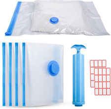 Sacchetti Sottovuoto Viaggio, 4 Pezzi 40×60Cm Buste Sottovuoto Vestiti Da Viaggi