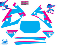 YAMAHA WR 250 1993 Decal Graphic/kit déco/autocollants/stickers origine/décalcos