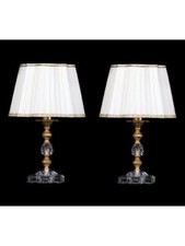 BRASS GOLD LEAF CRYSTAL