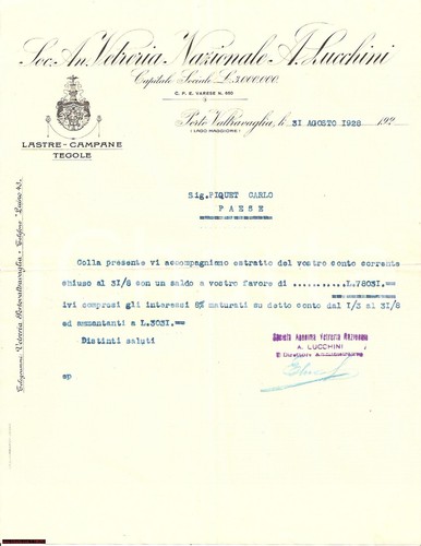 1928 porto valtravaglia - valtravaglia, va