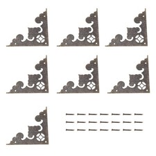 EMSea 24pcs Angolo Protettore Vintage Metallo Antico Scatola Decorativa A