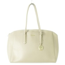 FURLA Tote Bag Borsa a mano PVC Pelle Logo Danni Greige K12 GY18 Donna