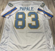 MAGLIA PERSONALIZZATA BIANCA FIRMATA PHILADELPHIA BELL (WFL) VINCE PAPALE "INVINCIBLE" JSA