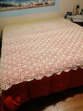 Copriletto Uncinetto Fatto A Mano Mai Stato Usato 