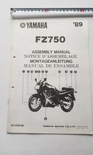 Yamaha FZ 750 1989 manuale assemblaggio officina originale no riparazione