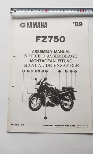 Yamaha 750 1989 - 1989, manuale