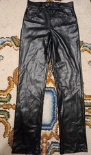 Pantalone Zara nero ecopelle