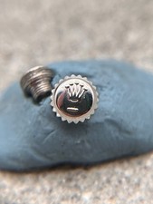 #1665 ORIGINALE ROLEX 24-530-0 CORONA & TUBO CORONA TUBO ACCIAIO OSTRICA 5,3mm G