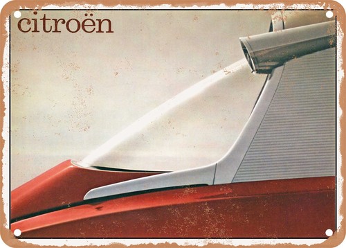 Insegna metallo 1965 citroen - metallo,