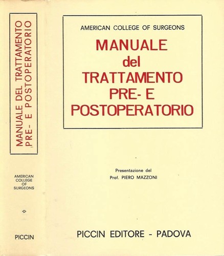 Manuale del trattamento - , pre-