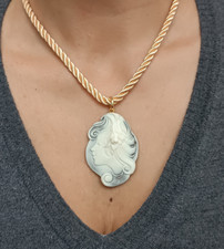 Collana donna cammeo pendente
