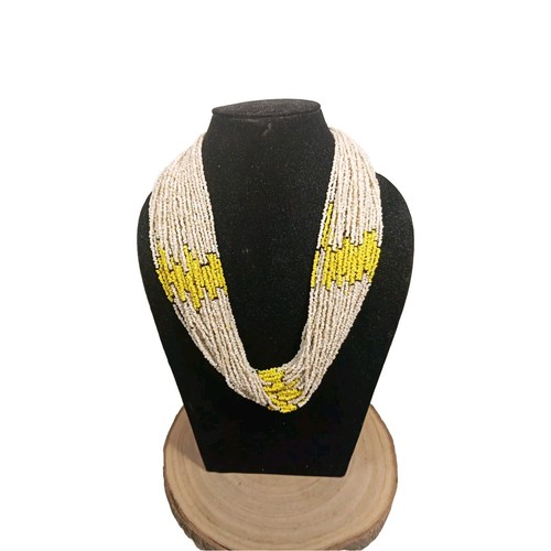 Collana perline donna frange - collana,