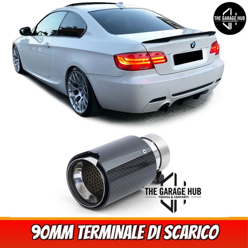 90mm terminale scarico in - terminale, di