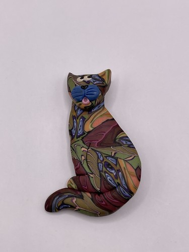 Spilla per gatti multicolore