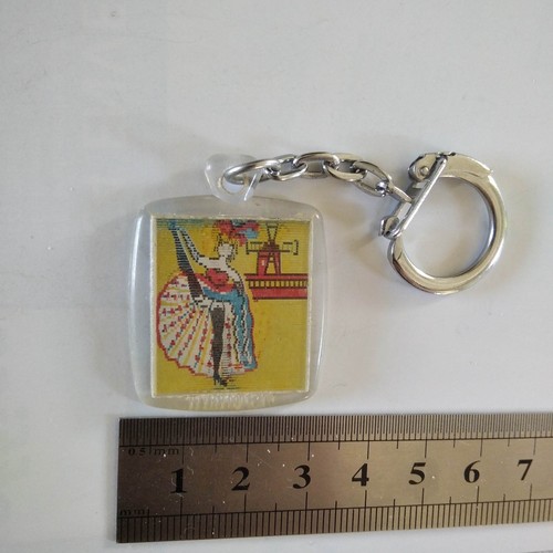 Porte clé vintage lenticular - porte,
