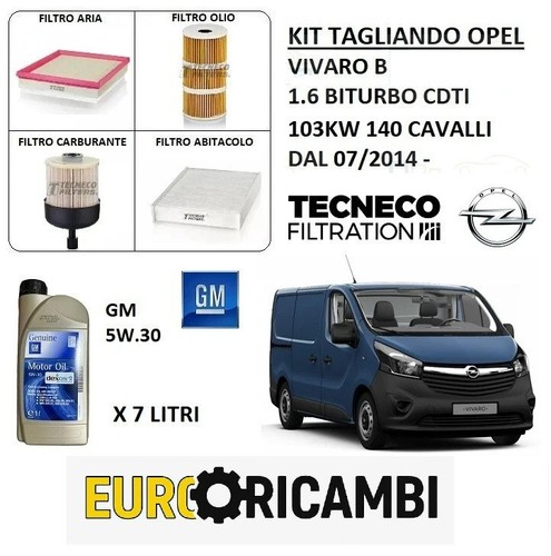 Tagliando filtri 7lt - filtri, olio