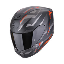 CASCO SCORPION EXO 391 AAXO MATT BLACK RED  INTEGRALE VISIERA TRASPARENTE