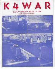 Scheda radio QSL 1953 Augusta